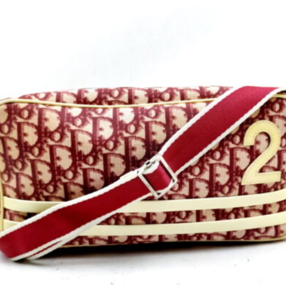 Authentic Vintage Christian Dior Diorissimo Crossbody bag Red